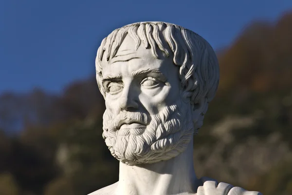 Aristotle statue located at Stageira in Greece — Stock Photo, Image