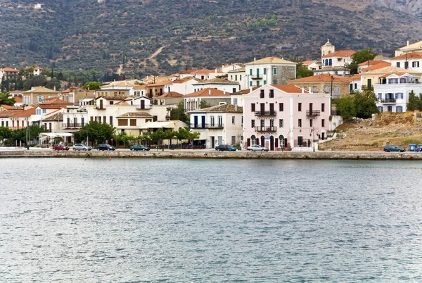 Pueblo pesquero escénico de Galaxidi en Grecia — Foto de Stock