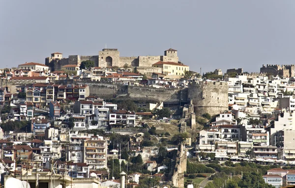 El castillo de Yenti Koule de la ciudad de Tesalónica en Grecia — Foto de Stock
