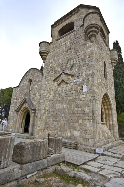 Mosteiro de Filerimos na ilha de Rodes, Grécia — Fotografia de Stock