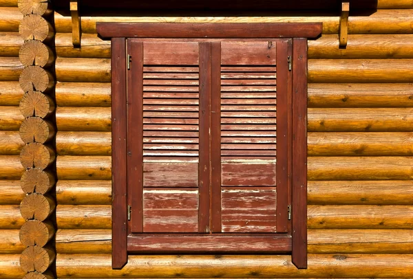 Imagem de detalhe de persianas de madeira — Fotografia de Stock