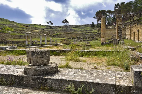 Κάμειρος αρχαιολογικό χώρο στο Ρόδος, Ελλάδα — Φωτογραφία Αρχείου