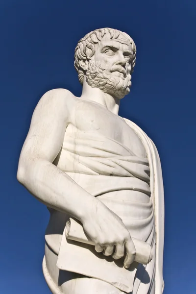 Statua Aristotele situata a Stageira in Grecia Immagini Stock Royalty Free