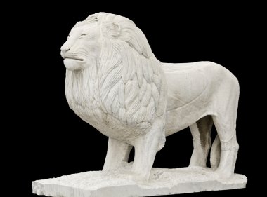 Klasik Çağ Yunan heykeli aslan gösterilen