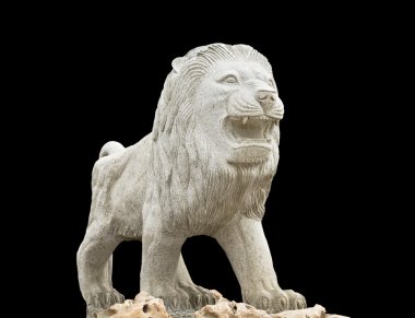 Klasik Çağ Yunan heykeli aslan gösterilen