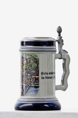 boyalı geleneksel Alman kupa bira ve bira için