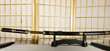 geleneksel Japon samuray kılıcı