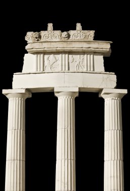Ancient Greek temple (detail) clipart