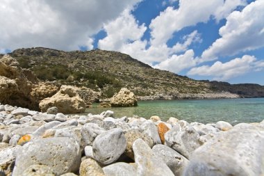 Antoni Kraliçe (veya ladiko) plaj rodos Island, Yunanistan