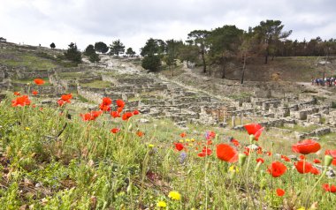 Ancient city of kamiros at Rhodes island in Greece