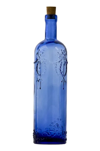 Decorative traditional blue bottle — Stock Photo, Image