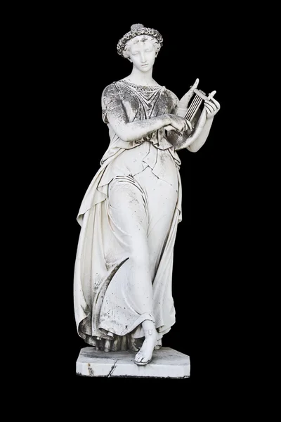 Antike griechische Statue mit einer mythischen Muse — Stockfoto
