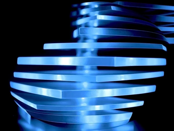 Luz decorativa azul abstracta — Foto de Stock