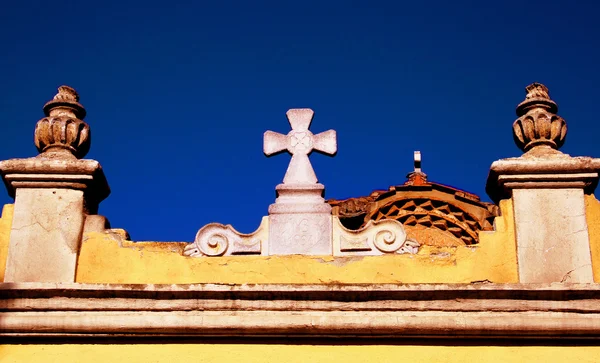 Roof detail from a Greek orthodox church — Stok fotoğraf