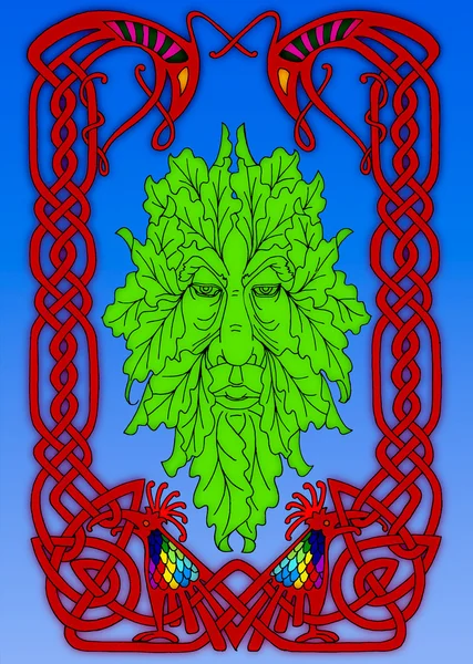 The Irish mythical Green man — Stock Photo, Image