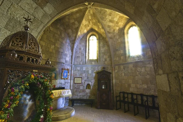 Monastero di Filerimos sull'isola di Rodi in Grecia — Foto Stock