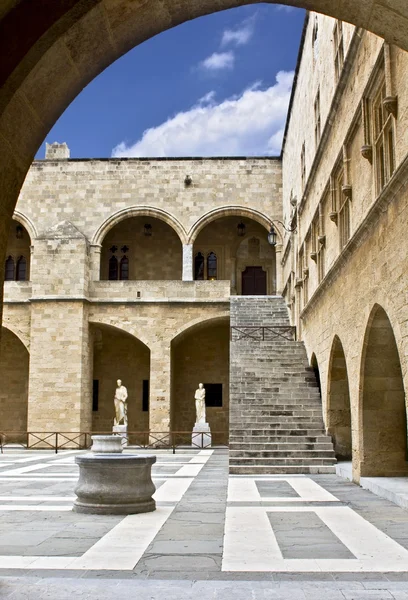 Castello di San Giovanni cavalieri a Rodi, Grecia — Foto Stock