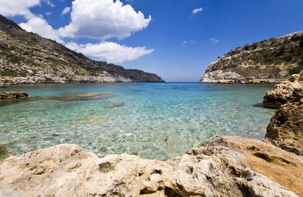 Spiaggia Antoni Queen sull'isola di Rodi in Grecia — Foto Stock