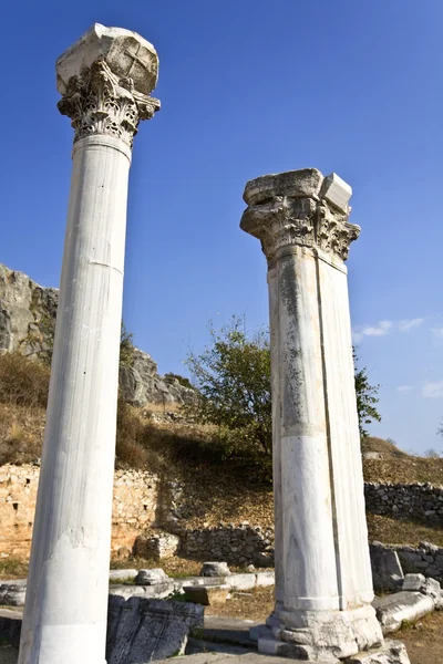 Sitio arqueológico en el área de Filipois en Grecia — Foto de Stock