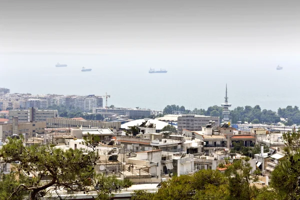 Panoramik şehir manzaralı Selanik — Stok fotoğraf