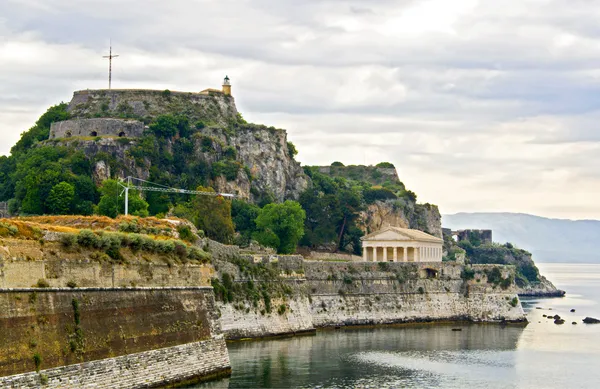 Alte Festung auf der Insel Korfu in Griechenland — Stockfoto