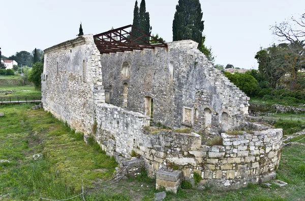 Old Basilica church at Corfu, Greece — Stock Photo, Image