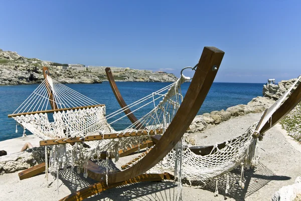 Strandbar op Rhodos Eiland, Griekenland — Stockfoto