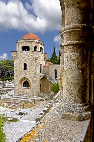 Filerimos klášter, rhodes, Řecko — Stock fotografie