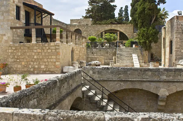 Histórica ciudad medieval de Rodas en Grecia — Foto de Stock