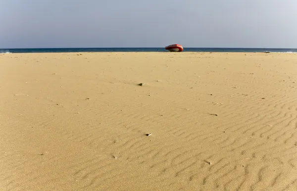 Dużej plaży w Rodos, Grecja — Zdjęcie stockowe