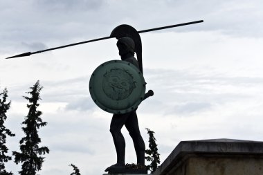 Leonidas Yunanistan thermopylae anıt heykeli