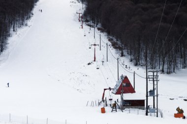 Kayak merkezine yakın florina şehir Yunanistan