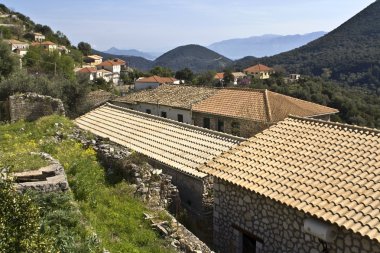 lefkada Adası Yunanistan katochori Köyü