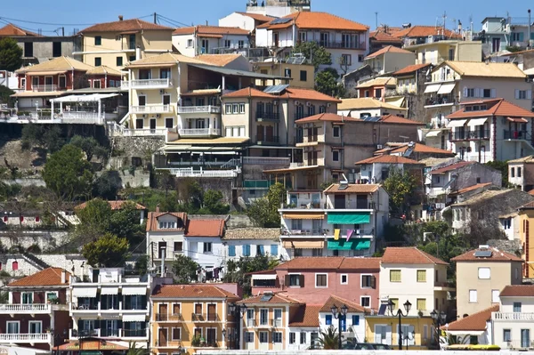 Pueblo pesquero griego tradicional de Parga — Foto de Stock