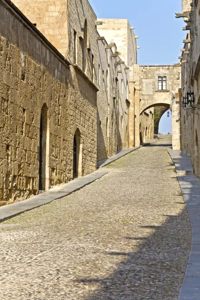 Średniowieczne miasto Rodos w Grecji — Zdjęcie stockowe