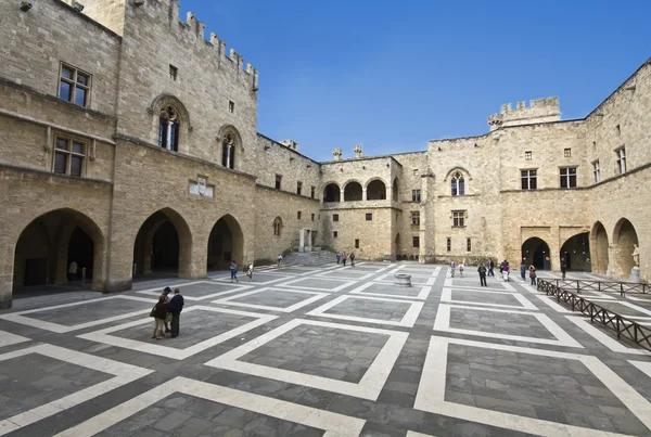 Palazzo del Gran Maestro sull'isola di Rodi, Grecia — Foto Stock