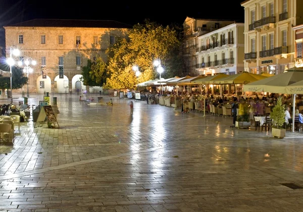 Alte nafplio stadt auf dem peloponnes, griechenland — Stockfoto