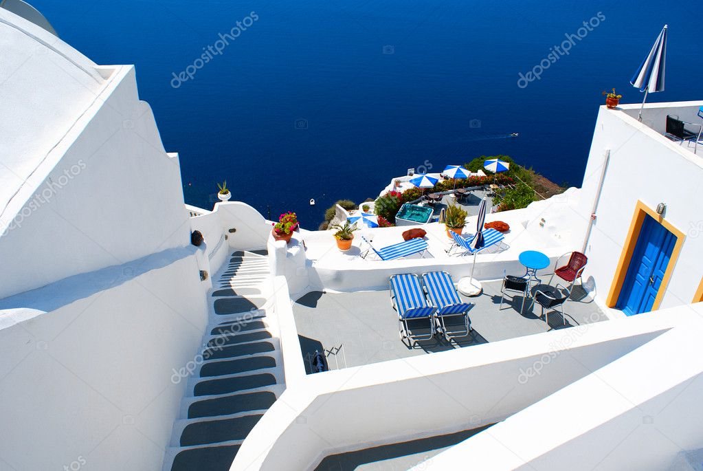 Santorini island in Greece