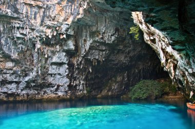 melissani mağara kefalonia Adası Yunanistan