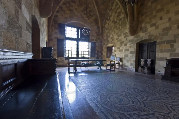 Palacio de los Caballeros en la isla de Rodas, Grecia —  Fotos de Stock