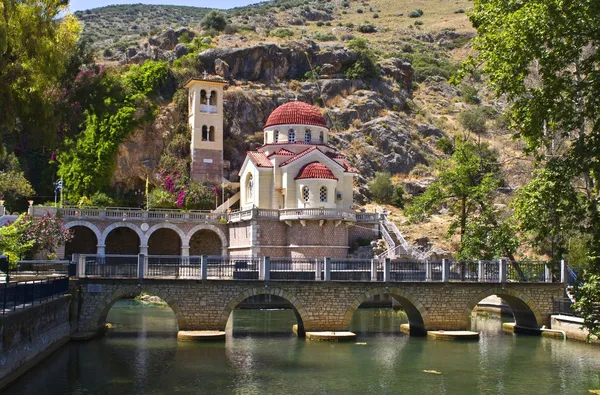 Tradisjonell kirke i Hellas – stockfoto