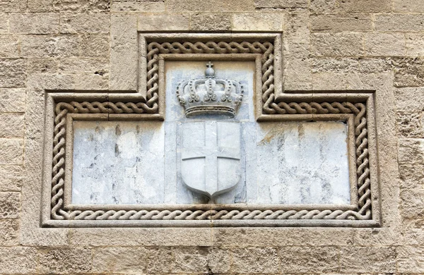 Palazzo del Gran Maestro sull'isola di Rodi, Grecia — Foto Stock