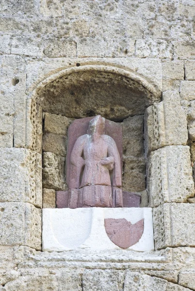 Hrad rytířů na ostrově Rhodos, Řecko — Stock fotografie