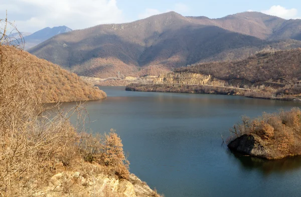 Thisavros lake op nestos river gebied in Griekenland — Stockfoto