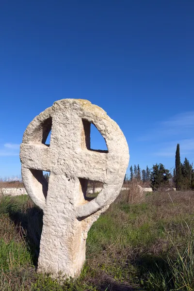 Cementerio medieval con cruces celtas en Europa — Foto de Stock