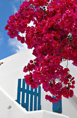 Travel destination of Mykonos island in Greece clipart
