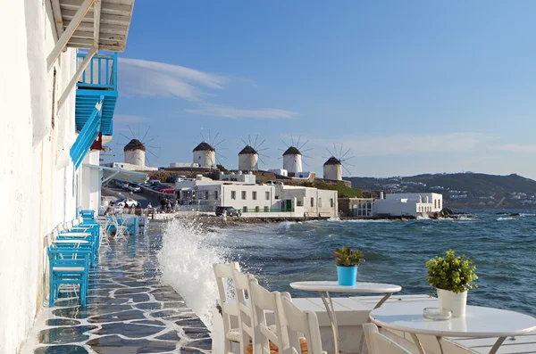 Resmål i mykonos island i Grekland — Stockfoto