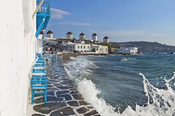 Destino turístico de la isla de Mykonos en Grecia —  Fotos de Stock