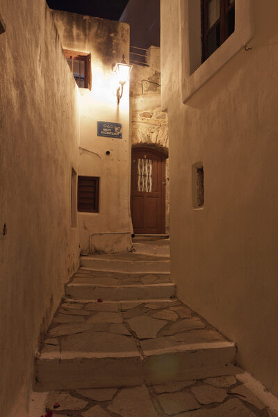 The medieval city of Naxos island in Greece