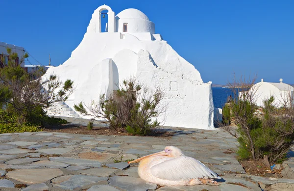 Old church at Mykonos island in Greece — Stock Photo, Image